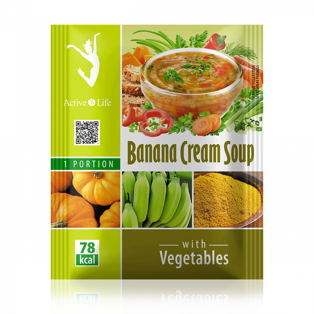 Cremige Bananensuppe mit Gemüse