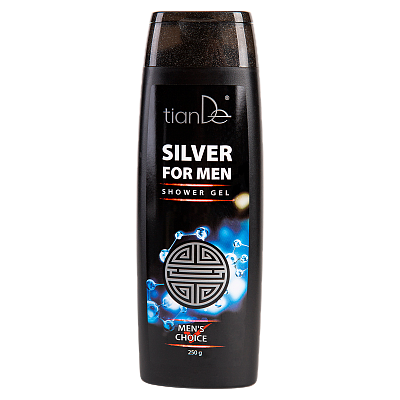 Silbernes Duschgel für Männer