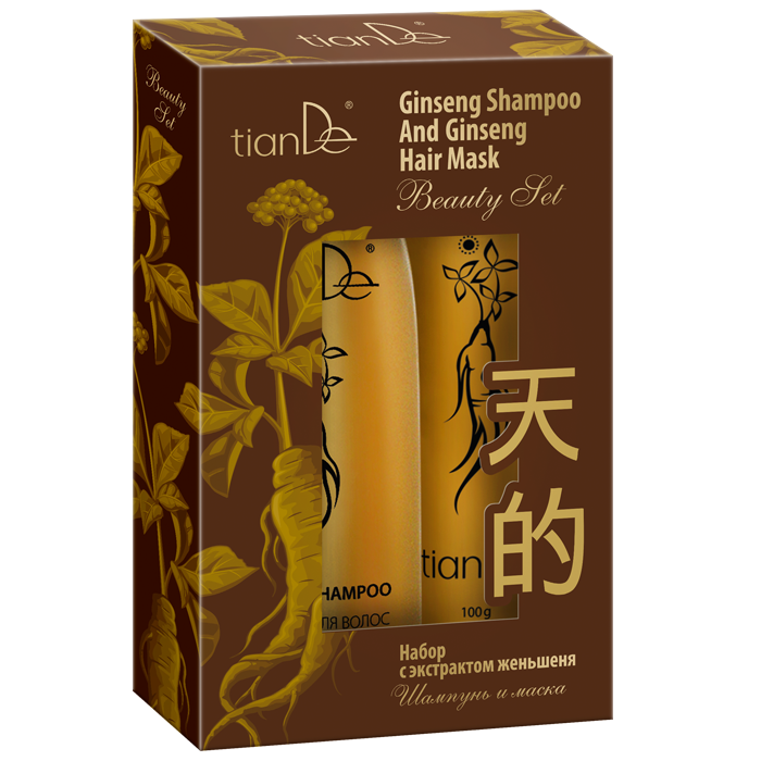 Ginseng Shampoo und Ginseng Hair Mask Beauty-Set